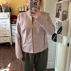 Baby pink Moto jacket
